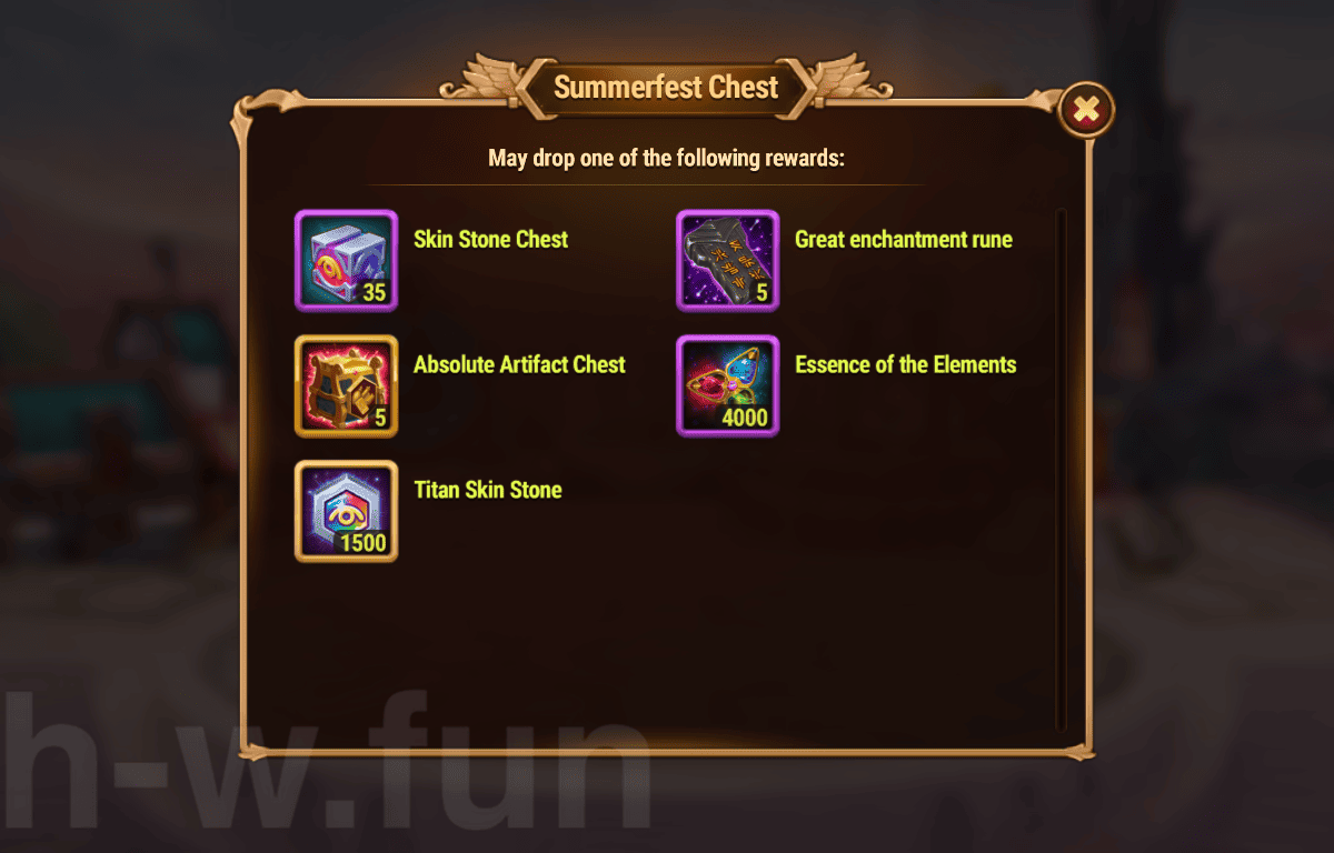 [Hero Wars Guide] Summerfest Chest