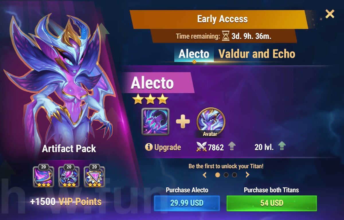 [Hero Wars Guide] Early Access Alecto