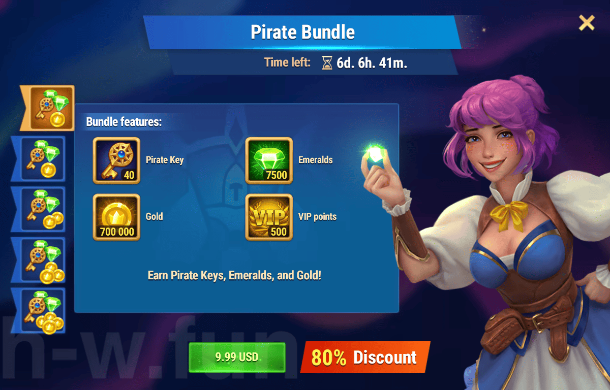 [Hero Wars Guide]Pirate Bundle