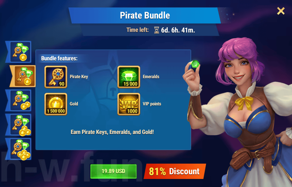 [Hero Wars Guide]Pirate Bundle