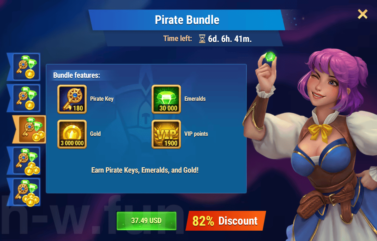 [Hero Wars Guide]Pirate Bundle