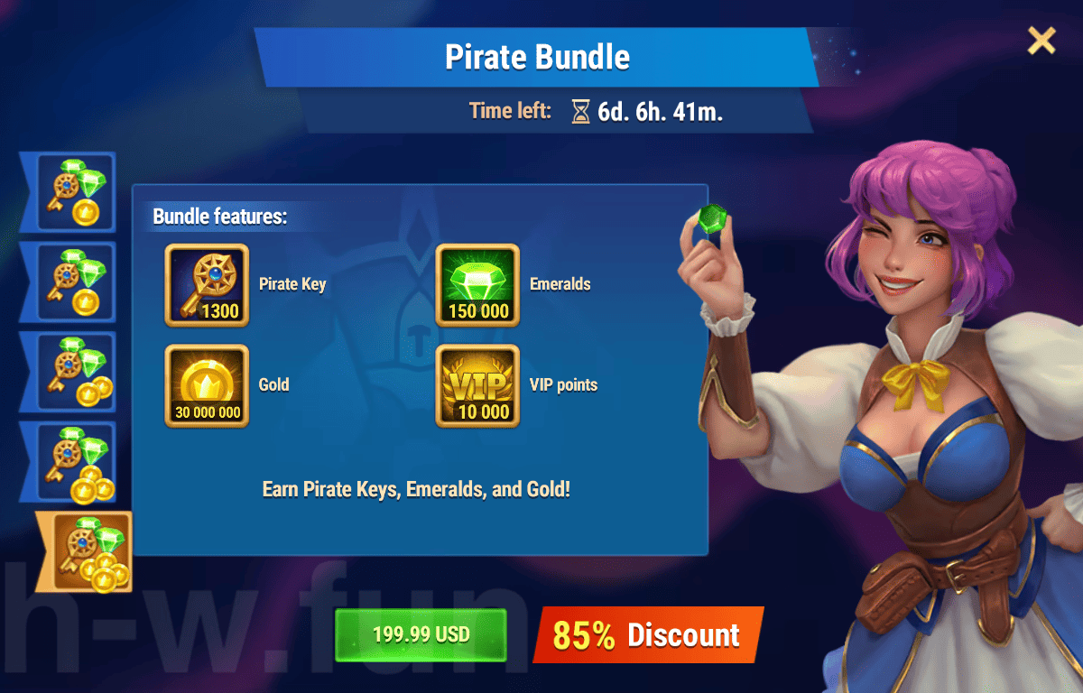 [Hero Wars Guide]Pirate Bundle