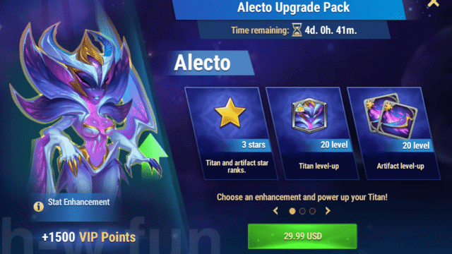 [Hero Wars Guide] Titan Upgrade Pack Alecto