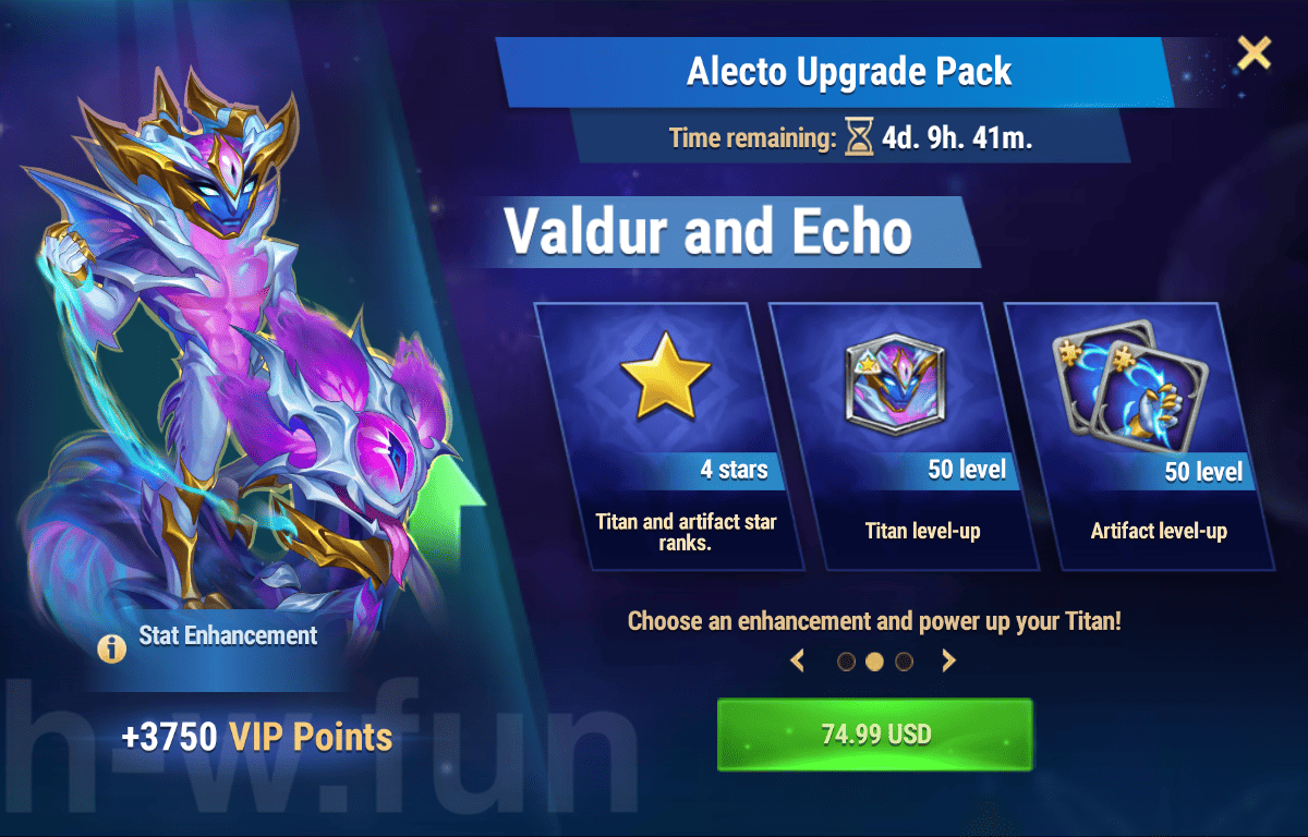 [Hero Wars Guide]Titan Upgrade Pack (Valdur)