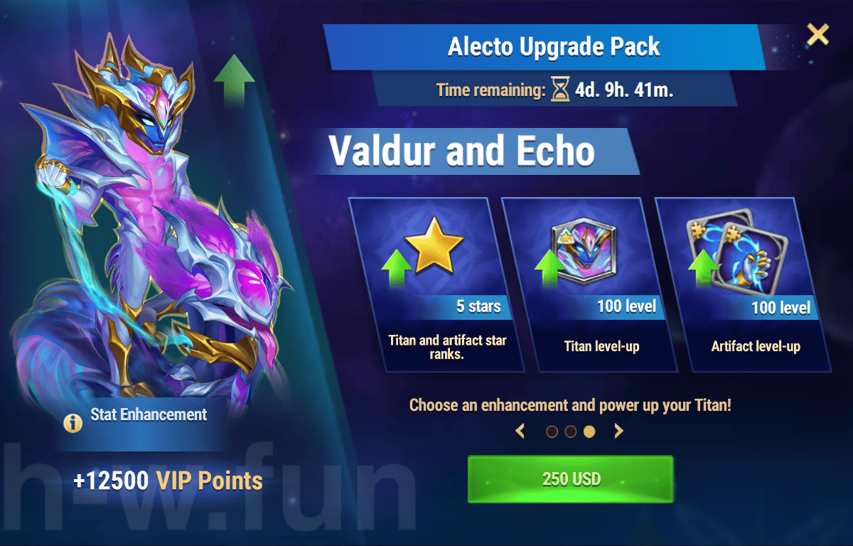 [Hero Wars Guide]Titan Upgrade Pack (Valdur)