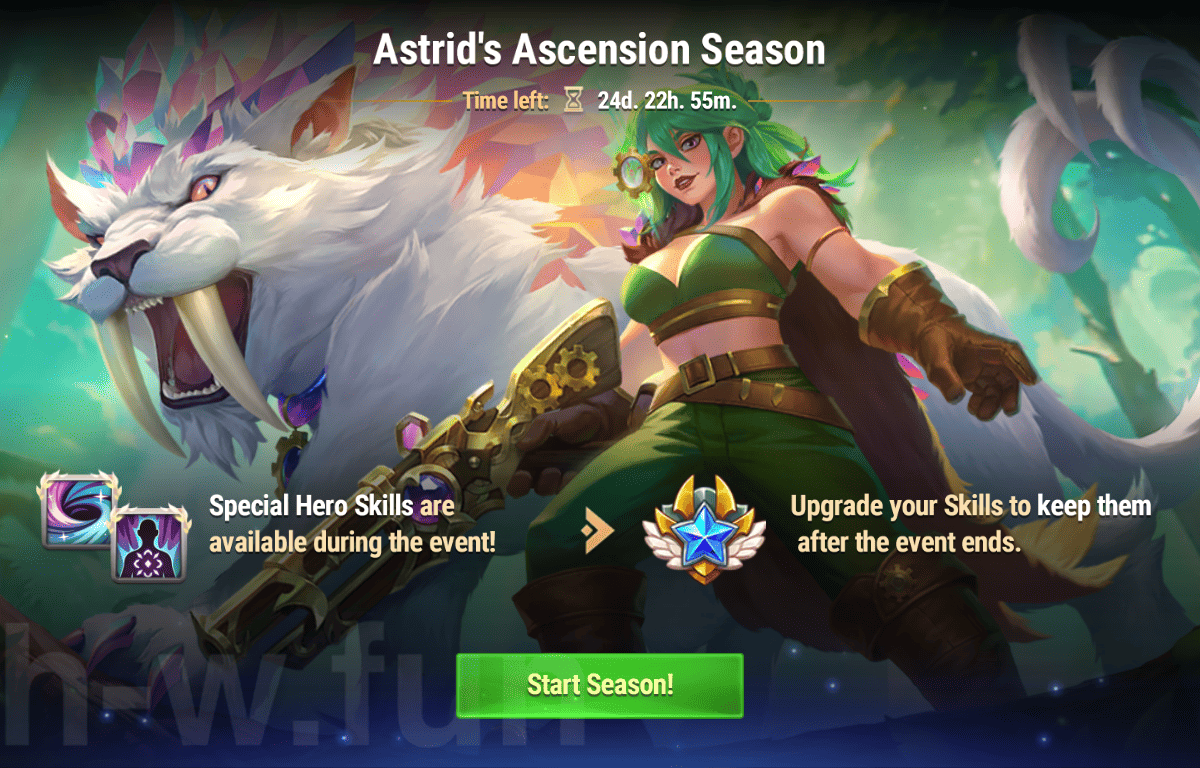 [Hero Wars Guide] Astrid Ascension Season