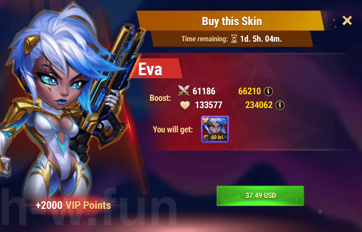 [Hero Wars Guide] Exclusive Skin (Eva)