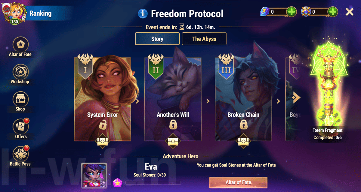 [Hero Wars Guide] Freedom Protocol Eva Event