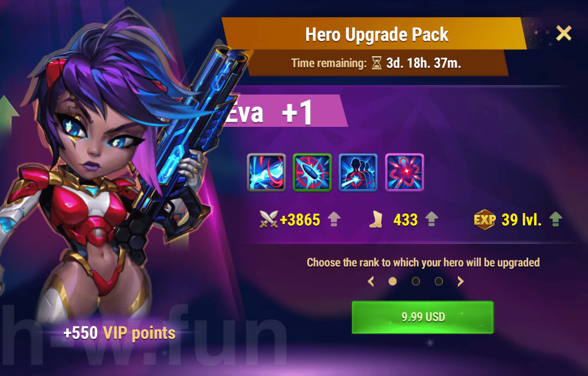 [Hero Wars Guide] Hero Upgrade Pack (Eva)