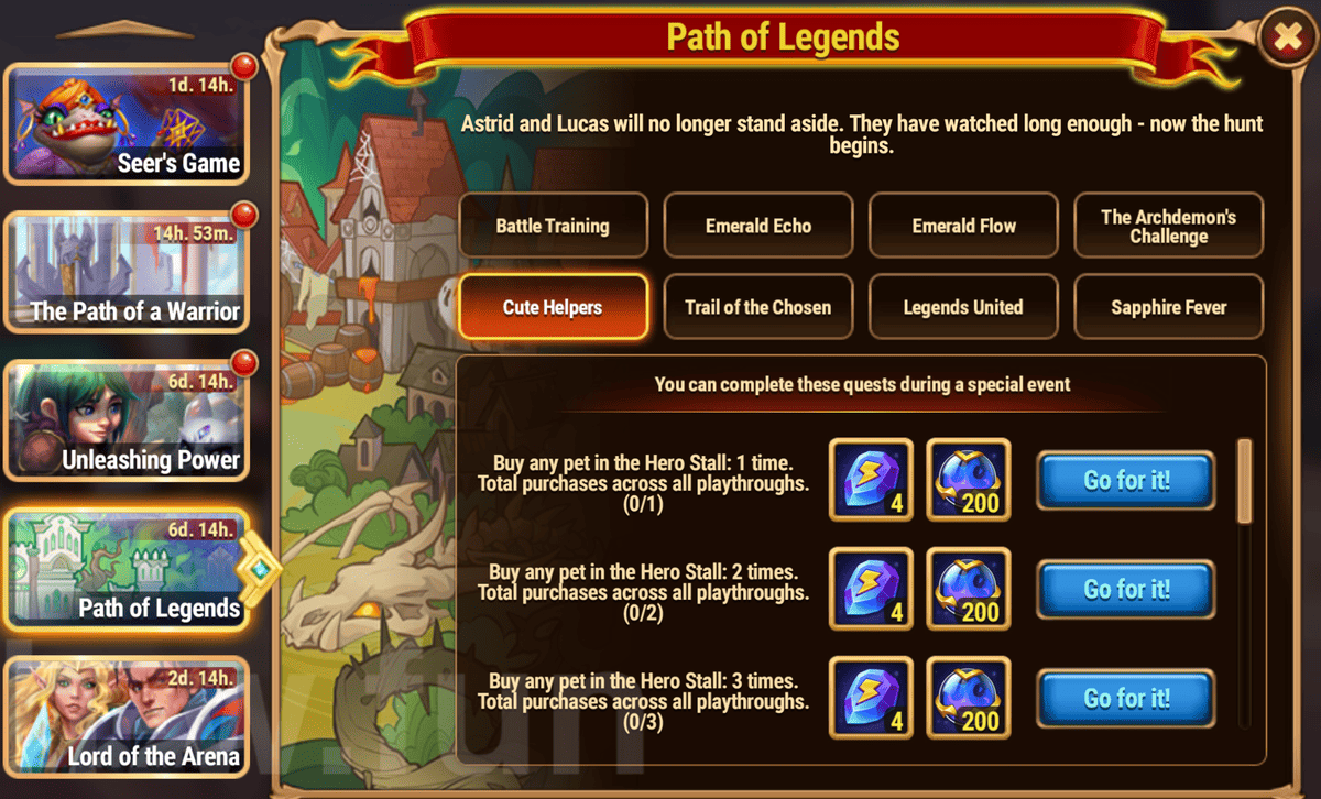 [Hero Wars Guide] Path of Legends (Astrid Event)