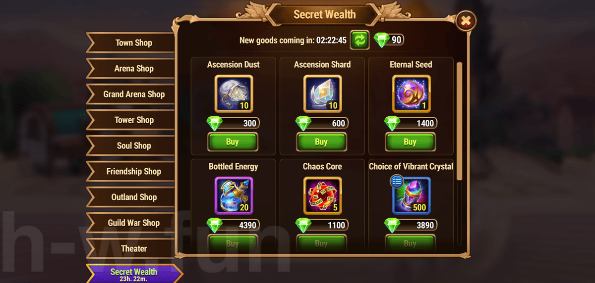 [Hero Wars Guide] Secret Wealth Ascension Seasons