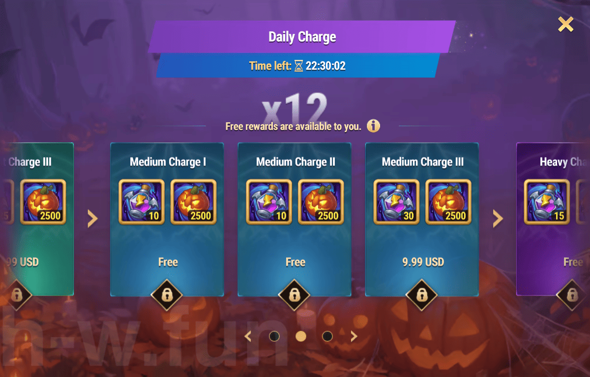 [Hero Wars Guide] Daily Charge Spooky festival