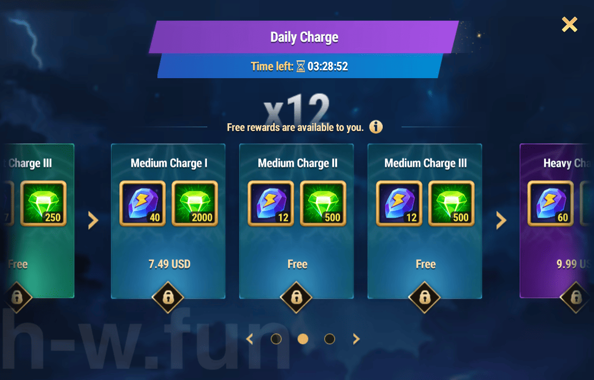 [Hero Wars Guide] Daily Charge