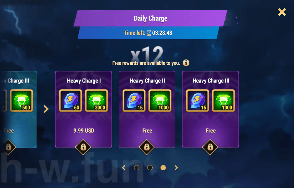 [Hero Wars Guide] Daily Charge