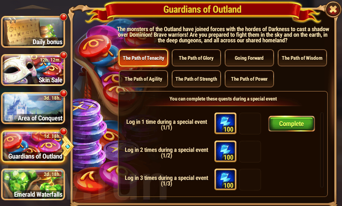 [Hero Wars Guide]Guardians of Outland Tasks and Returns