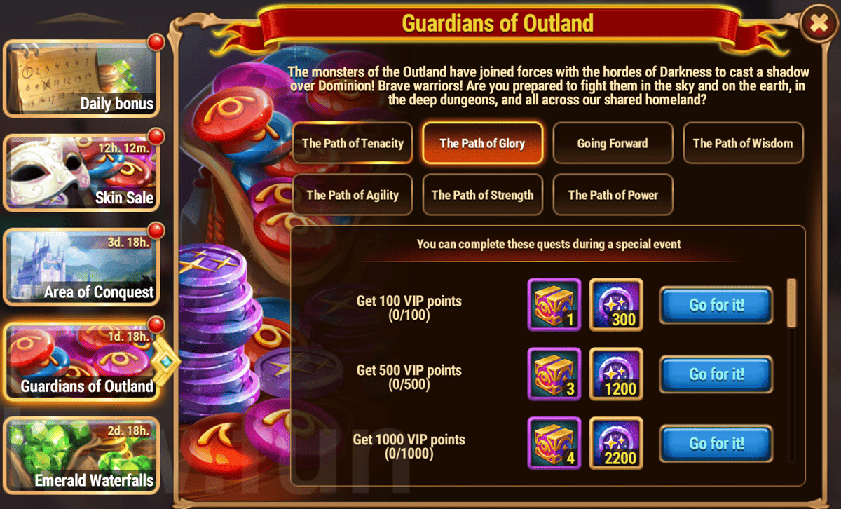 [Hero Wars Guide]Guardians of Outland Tasks and Returns