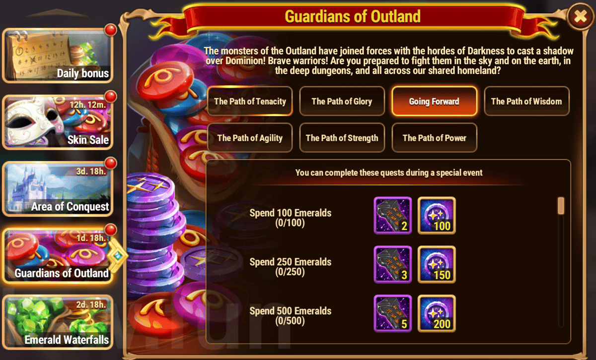 [Hero Wars Guide]Guardians of Outland Tasks and Returns