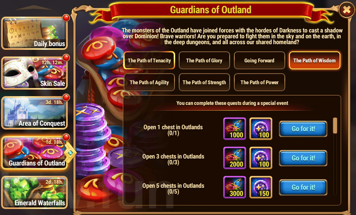 [Hero Wars Guide]Guardians of Outland Tasks and Returns