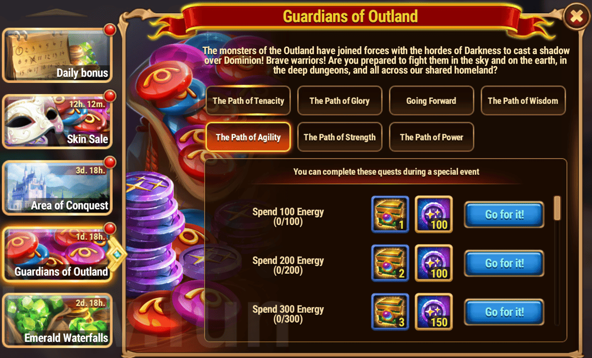 [Hero Wars Guide]Guardians of Outland Tasks and Returns