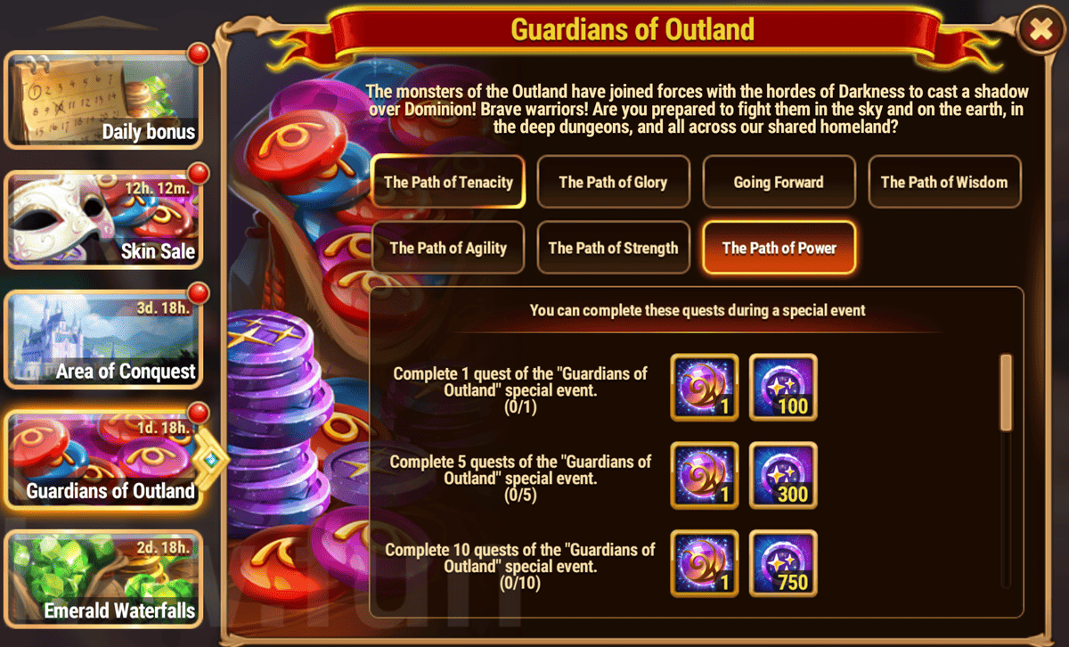 [Hero Wars Guide]Guardians of Outland Tasks and Returns