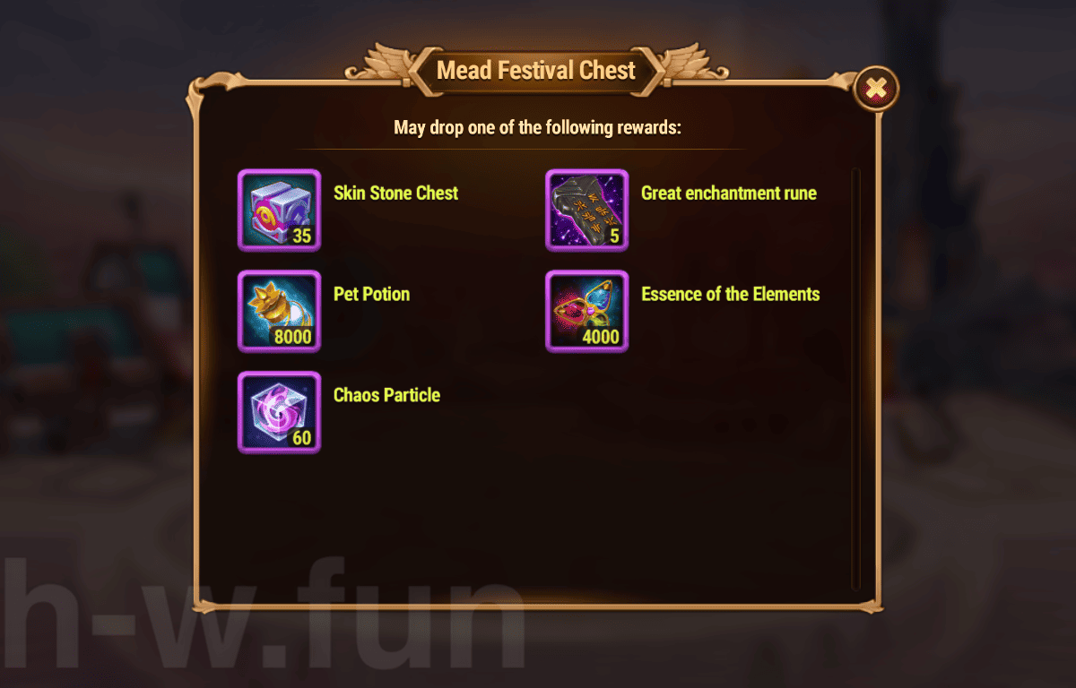 [Hero Wars Guide] Mead Festival Chest