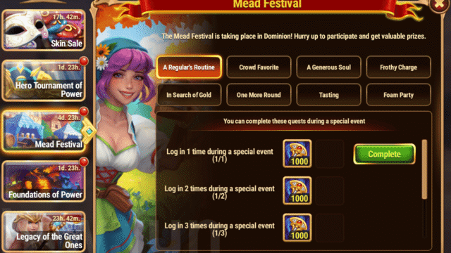 [Hero Wars Guide] Mead Festival Quest