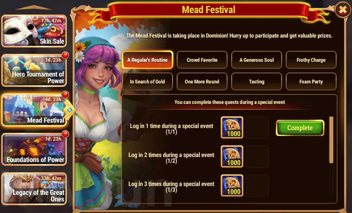 [Hero Wars Guide] Mead Festival Quest