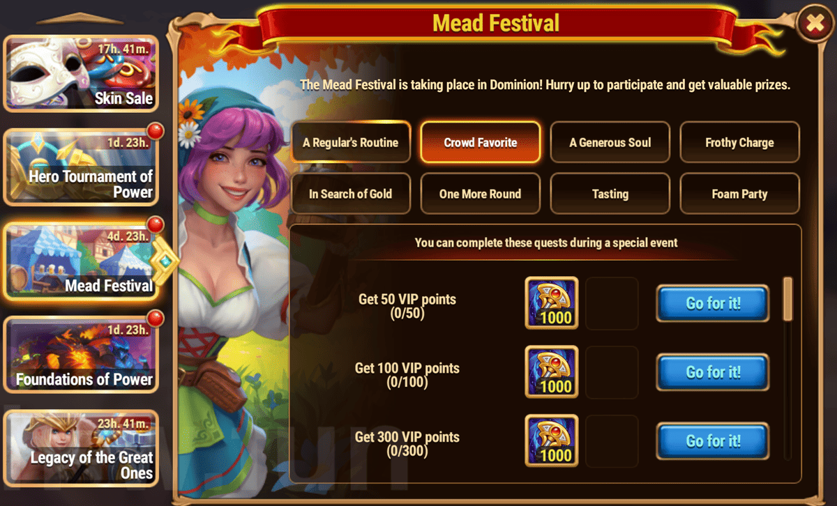 [Hero Wars Guide] Mead Festival Quest