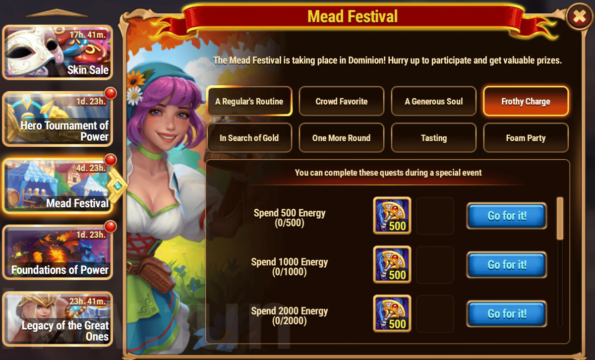 [Hero Wars Guide] Mead Festival Quest