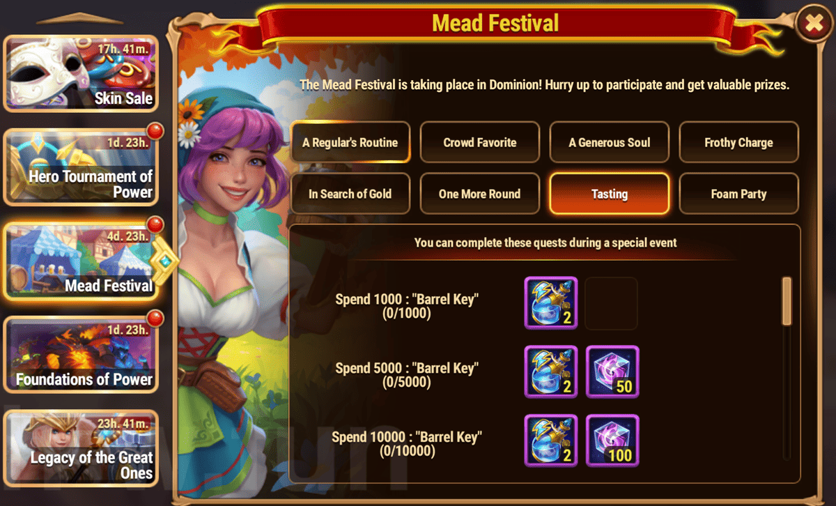 [Hero Wars Guide] Mead Festival Quest