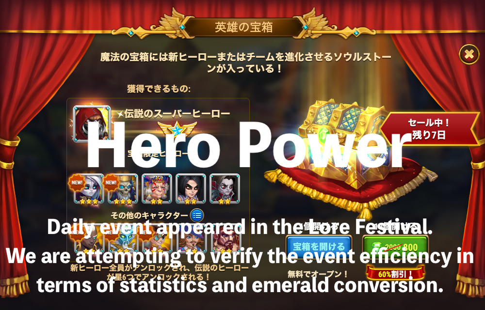 [Hero Wars攻略]ヒーローパワー