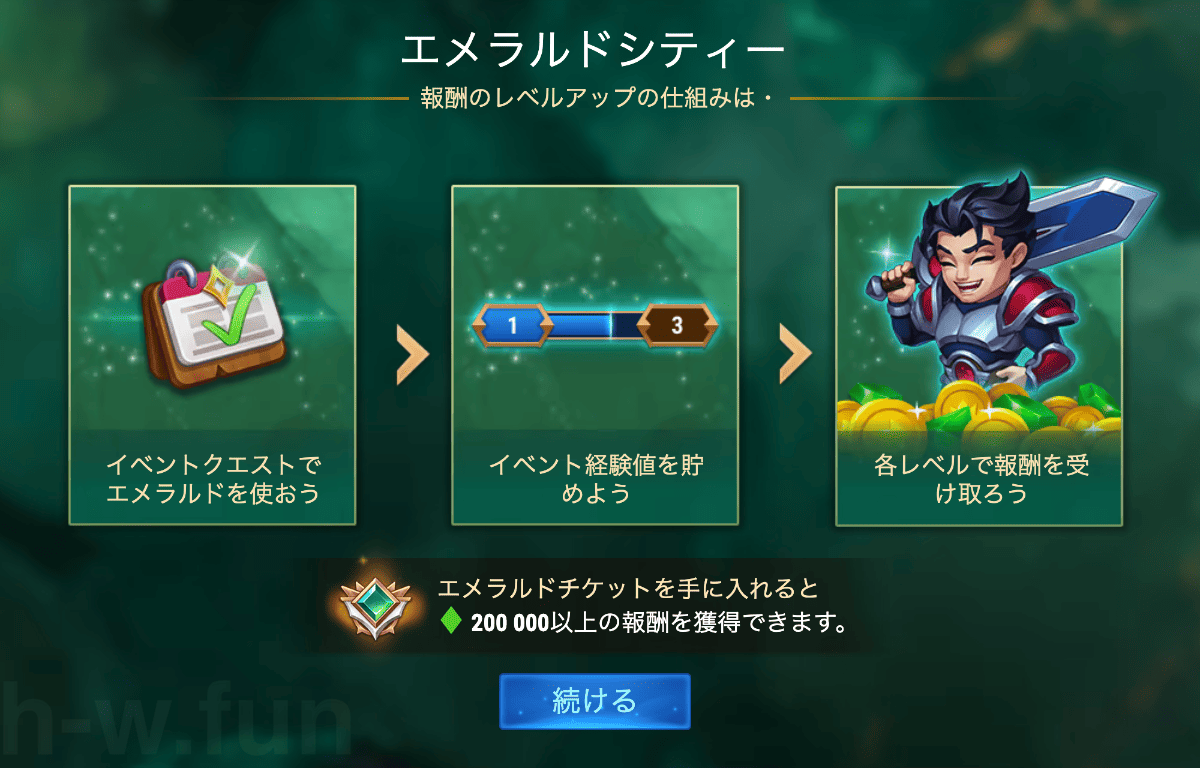 [HeroWars攻略]エメラルドシティー