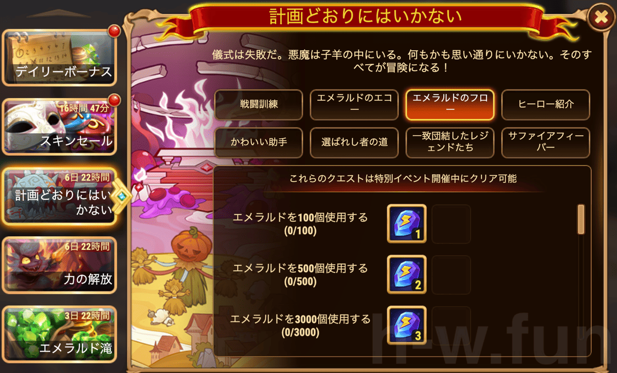 [HeroWars攻略]計画どおりにはいかないクエスト