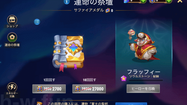 [Hero Wars攻略]計画どおりにはいかない(フラッフィーイベント)