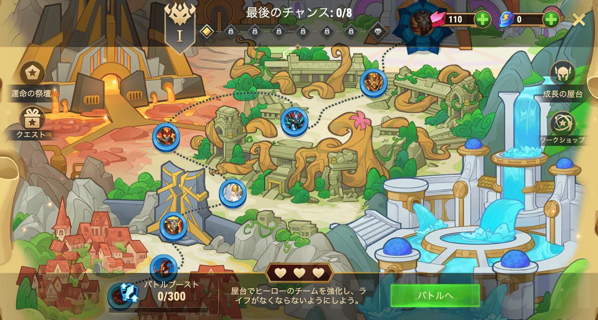 [Hero Wars攻略]打ち寄せる急流（タイダスイベント）