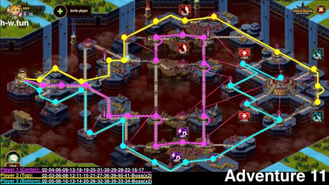 [Hero Wars攻略]アドベンチャー11 最適ルート