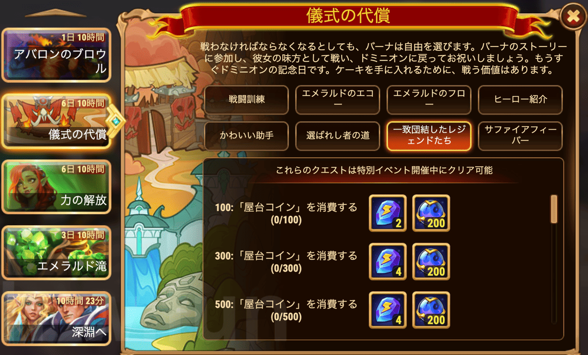 [HeroWars攻略]力の解放(バーナ)