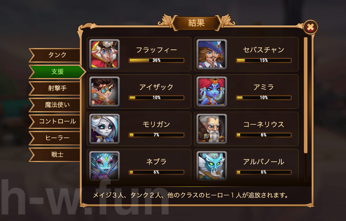 [Hero Wars Guide] Cosmic Battle 13 Vote result