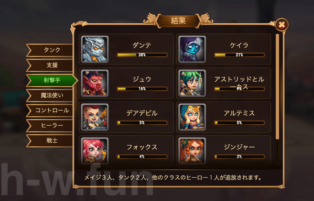 [Hero Wars Guide] Cosmic Battle 13 Vote result