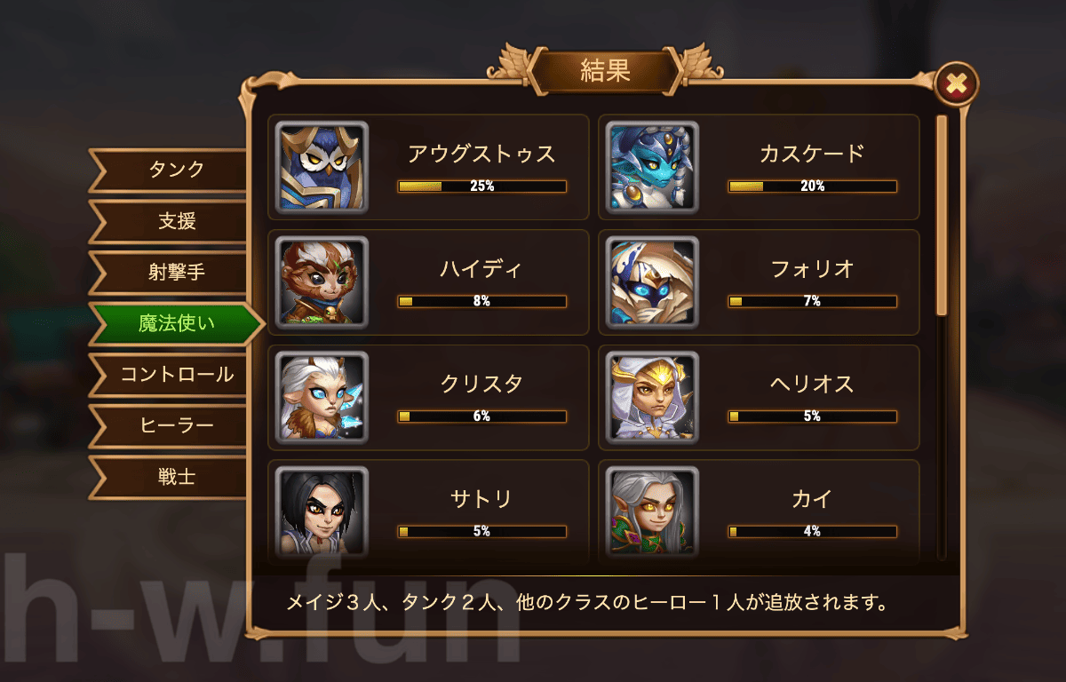 [Hero Wars Guide] Cosmic Battle 13 Vote result