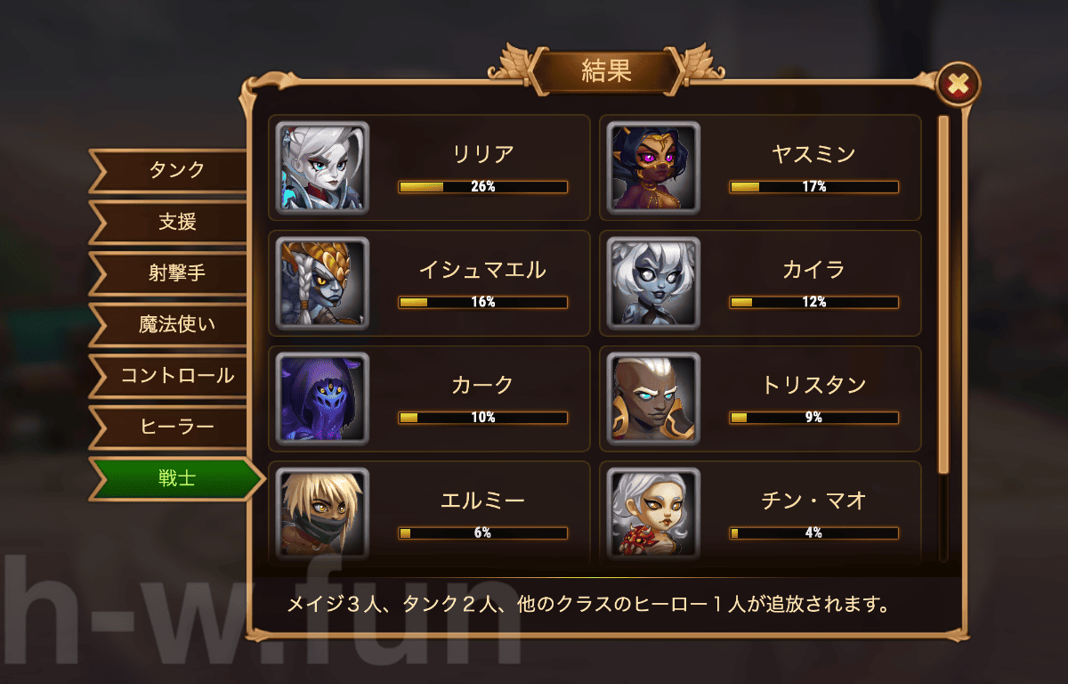 [Hero Wars Guide] Cosmic Battle 13 Vote result