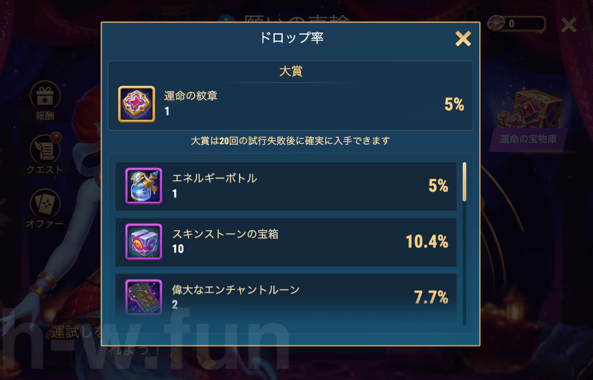 [HeroWars攻略]願いの車輪
